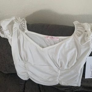 Nana macs off white crop top